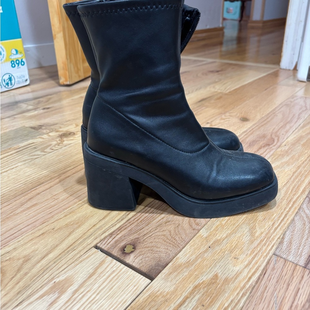 Target Black Heeled Boots for Women